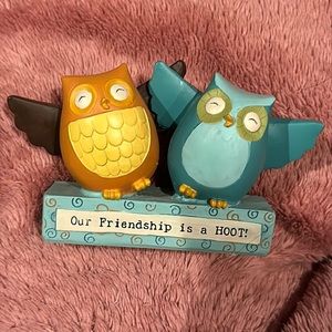 Deb strain friendship owls our friendship is a hoot figures statue Decoration